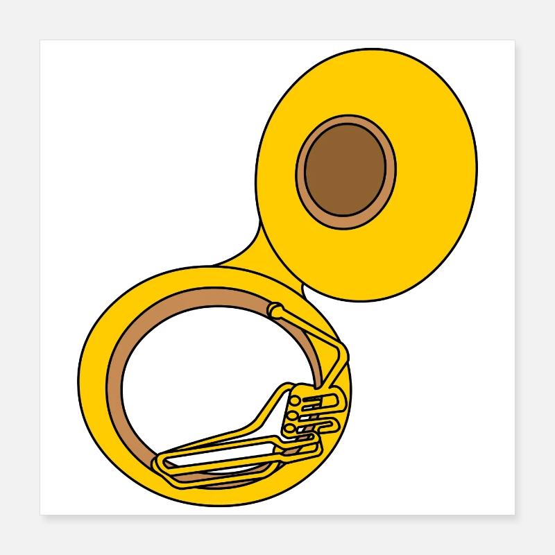 Sousaphone Poster 16" x 16" (40x40 cm)