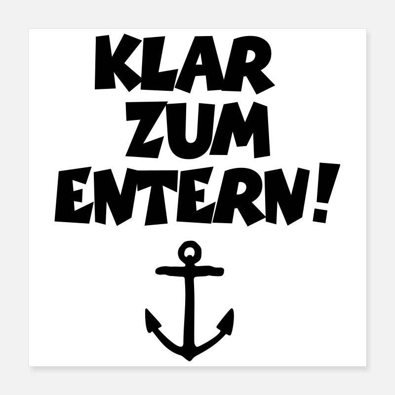 Stand by to board! Poster 16" x 16" (40x40 cm)