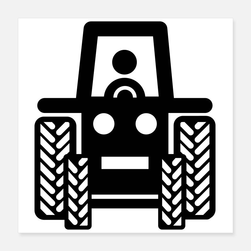Traktor Poster 40x40 cm