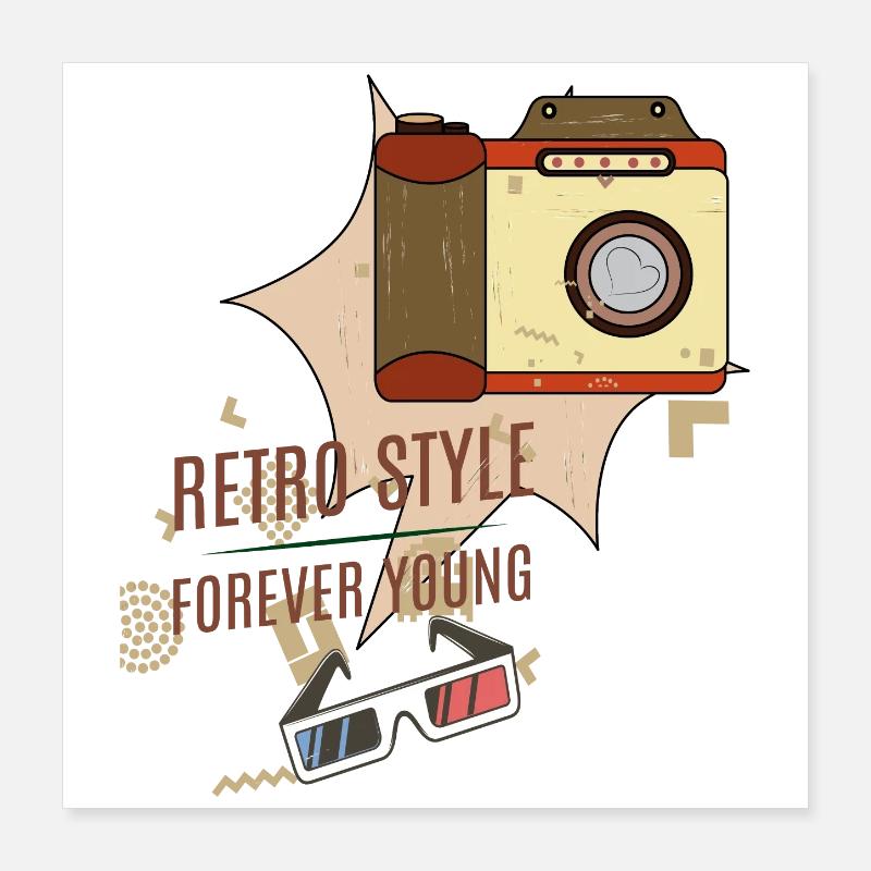 Retro Style Poster 40x40 cm