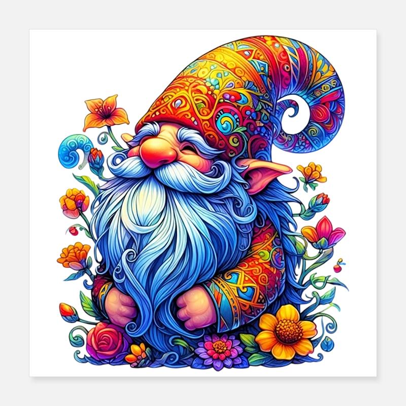 Gnom-Goblin-Elf Poster 40x40 cm