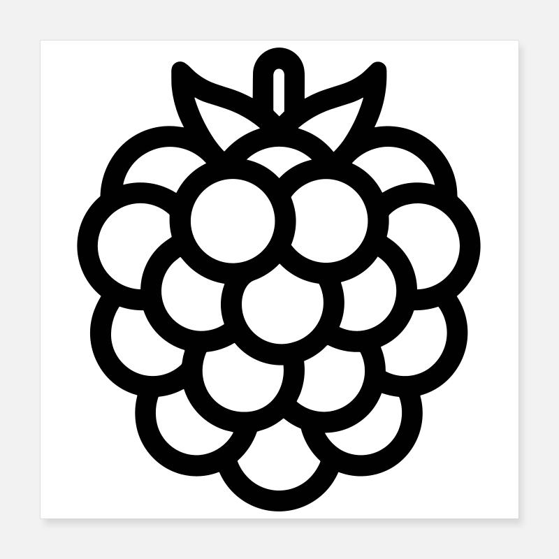 Mûre Poster 40 x 40 cm