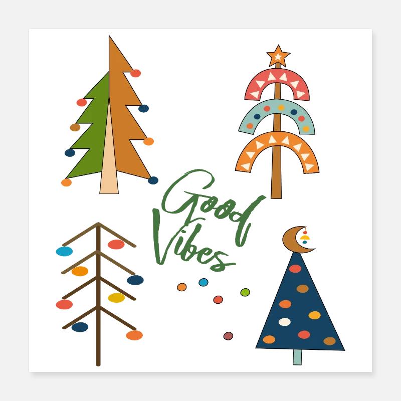 Weihnachten Poster 40x40 cm