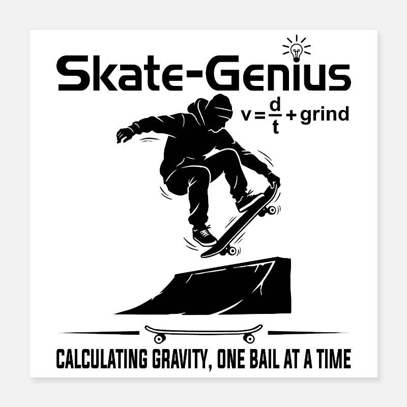 Skate Genius at Grind Poster 16" x 16" (40x40 cm)