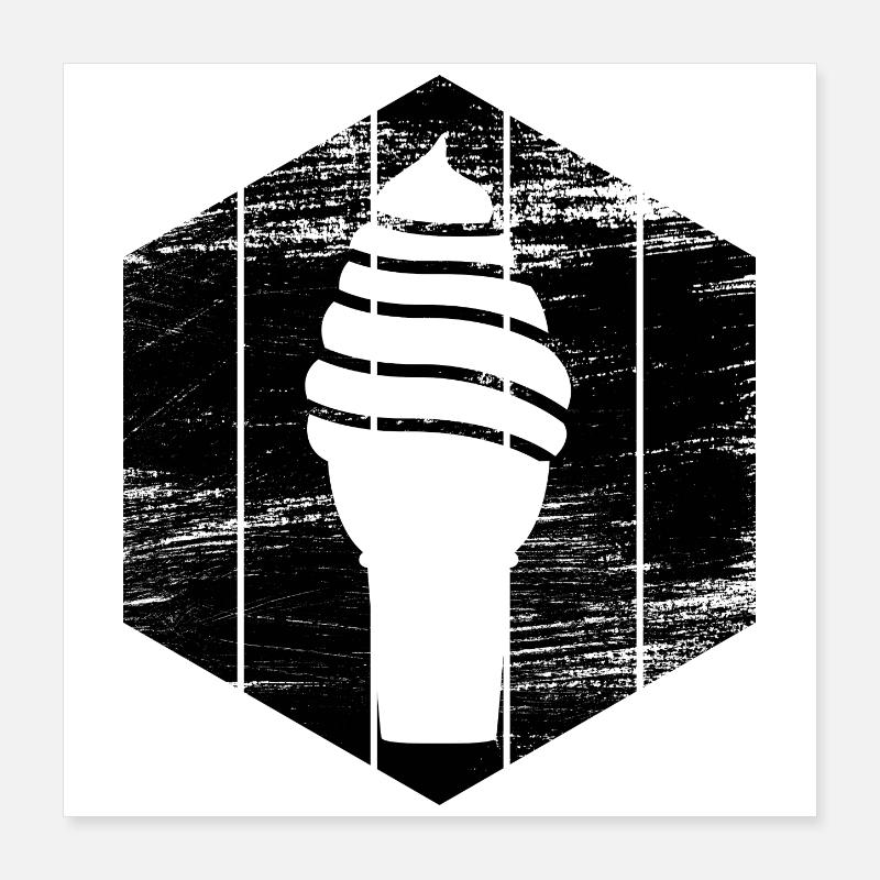 Ice cream Poster 16" x 16" (40x40 cm)