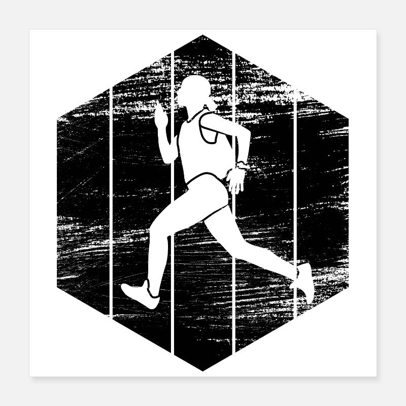 Coureur Poster 40 x 40 cm