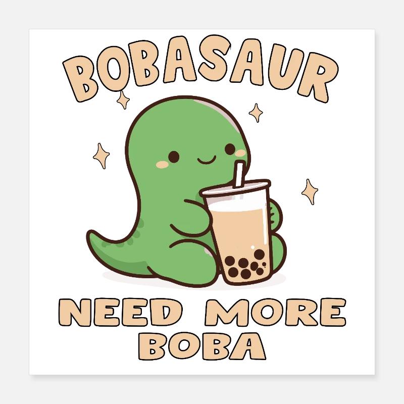 BOBA SAUR Mignon Poster 40 x 40 cm