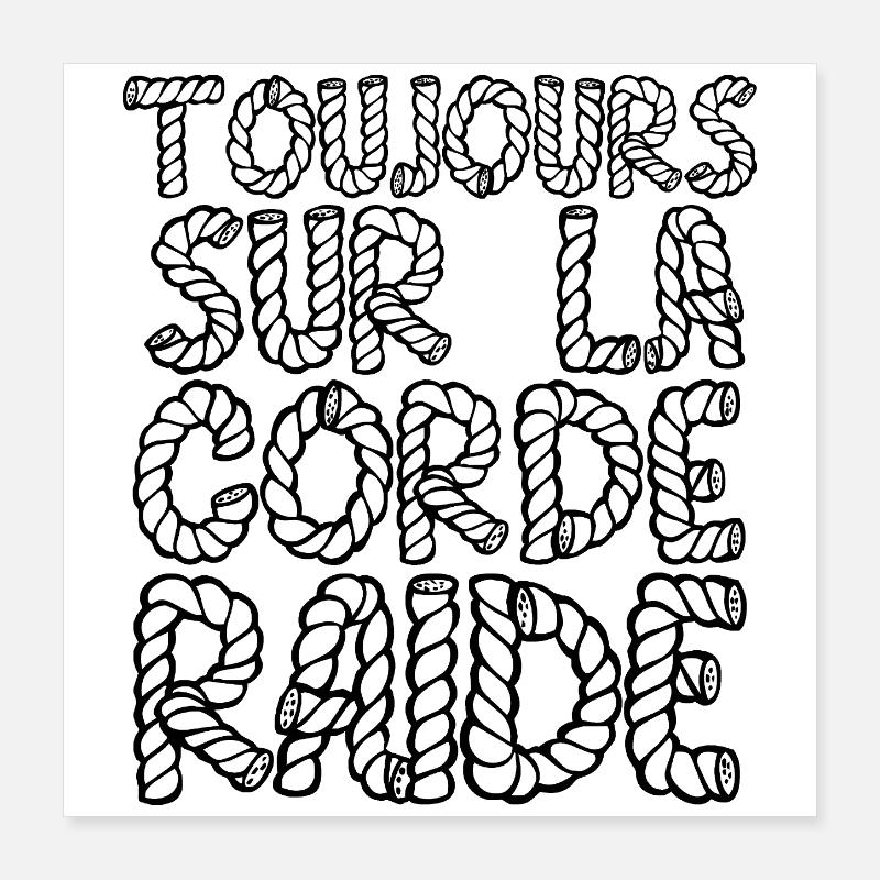 IMMER EINE GRATWANDERUNG! Poster 40x40 cm