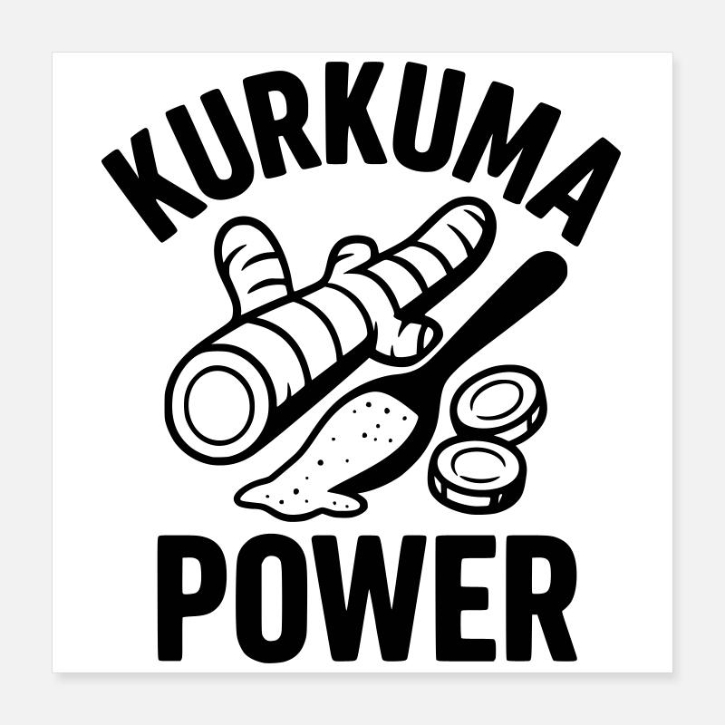 kurkuma power Poster 40x40 cm