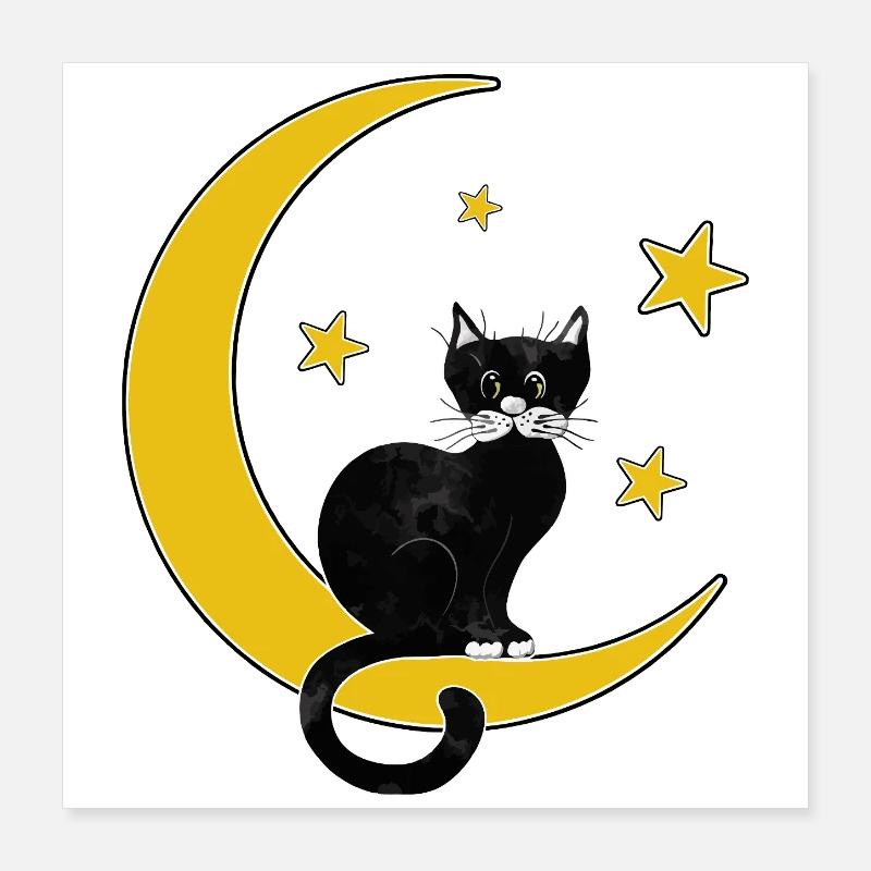 chat Poster 40 x 40 cm