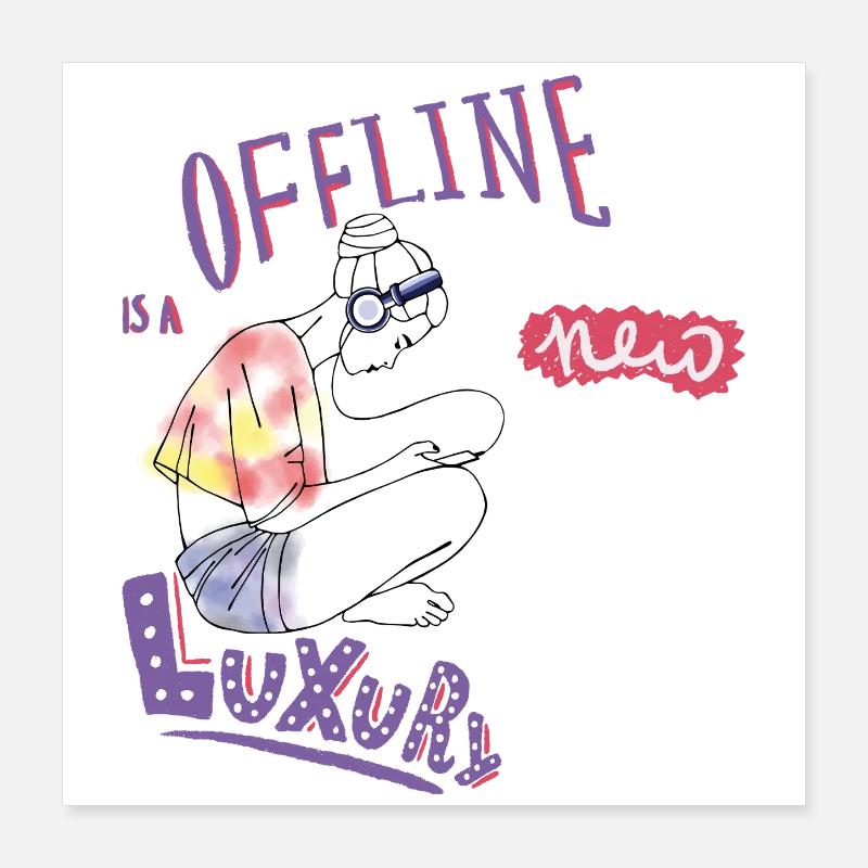 Offline Poster 16" x 16" (40x40 cm)