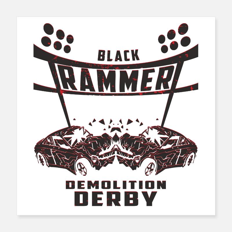 Black Rammer Poster 16" x 16" (40x40 cm)