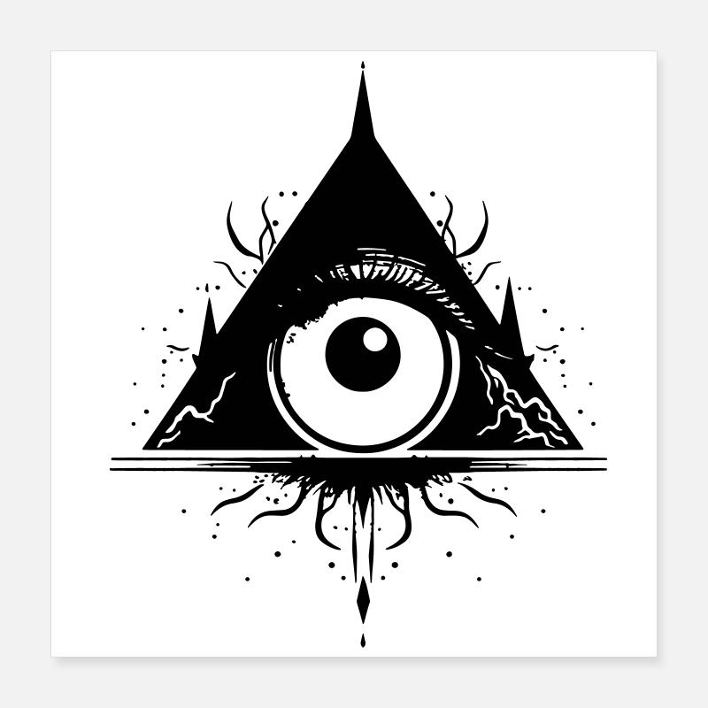Das Auge der Weisheit 2 Poster 40x40 cm