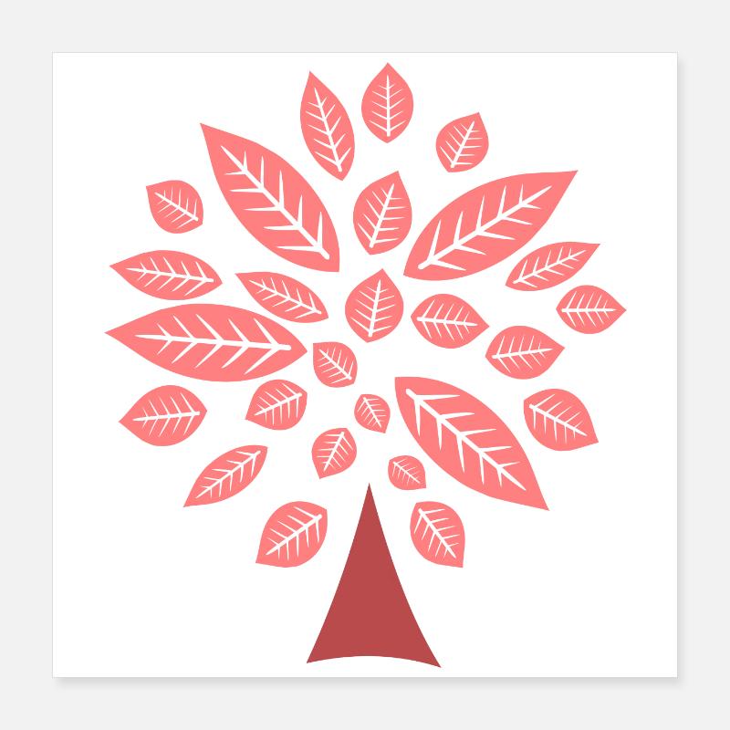 Arbre Poster 40 x 40 cm