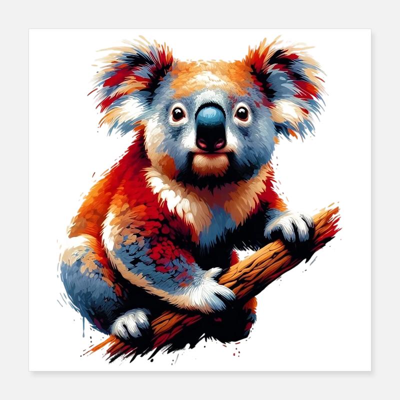 Koala Poster 16" x 16" (40x40 cm)