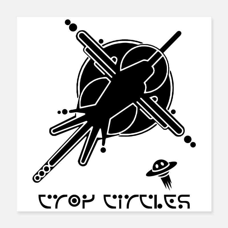 Crop Circle Graffiti Cosmique Poster 40 x 40 cm