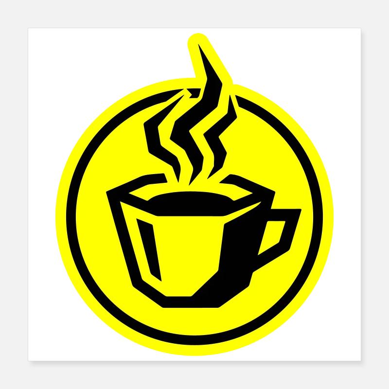 Coffee icon Poster 16" x 16" (40x40 cm)