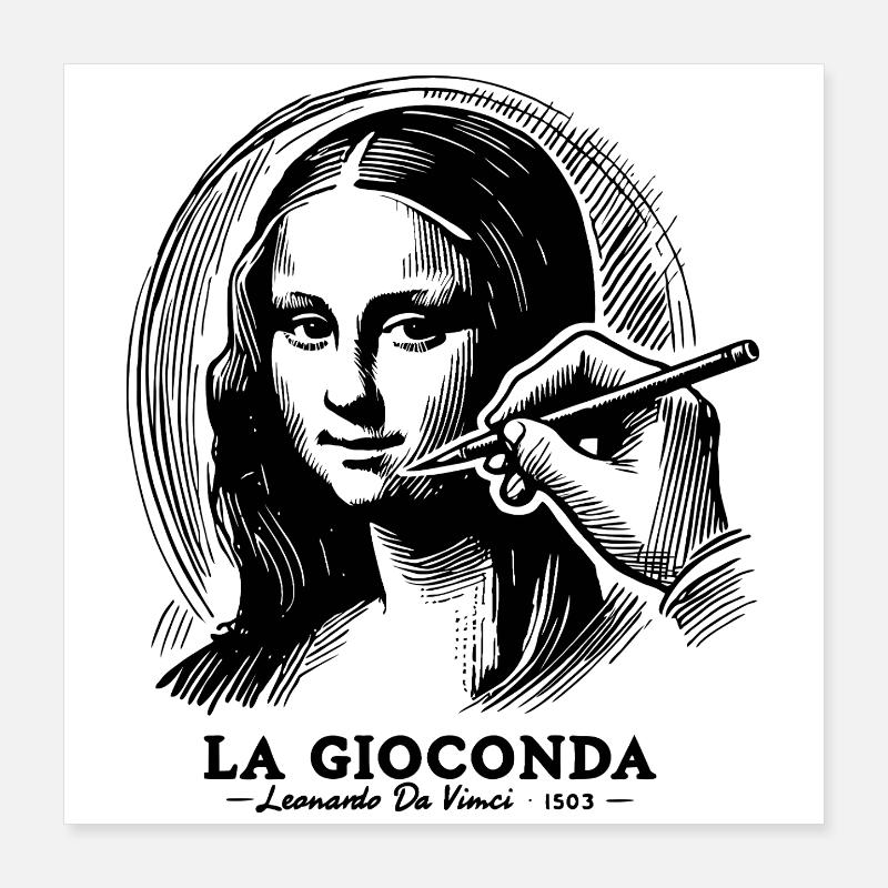 Gioconda Poster 40 x 40 cm