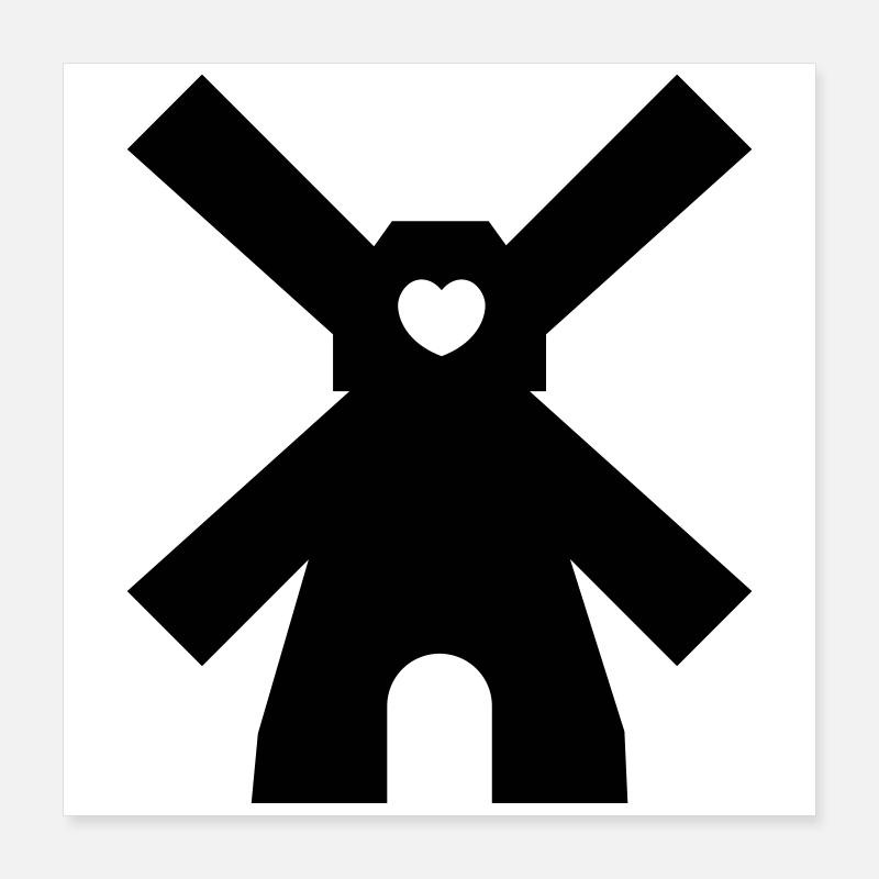 windmill Poster 16" x 16" (40x40 cm)