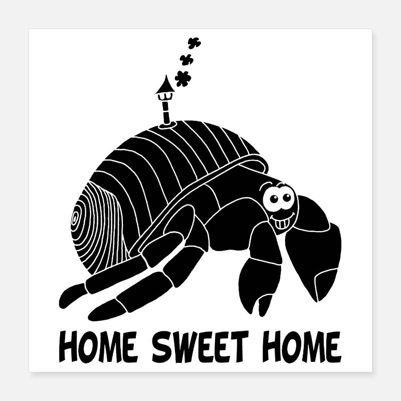 New house (black) Poster 16" x 16" (40x40 cm)