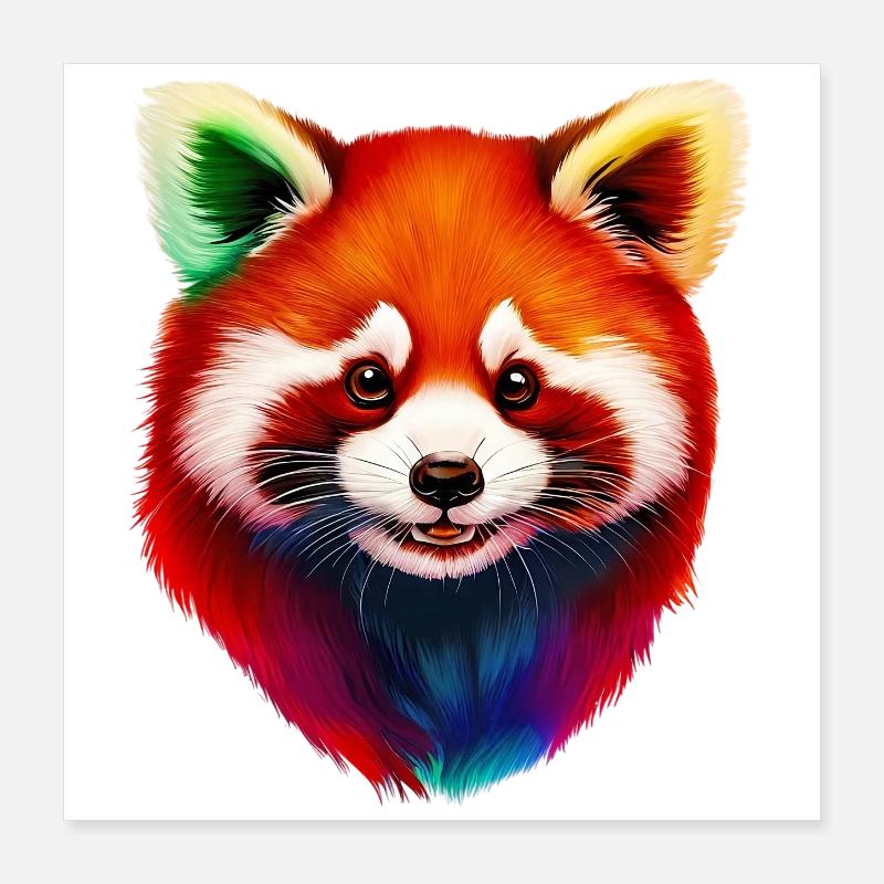 Petit panda Poster 40 x 40 cm