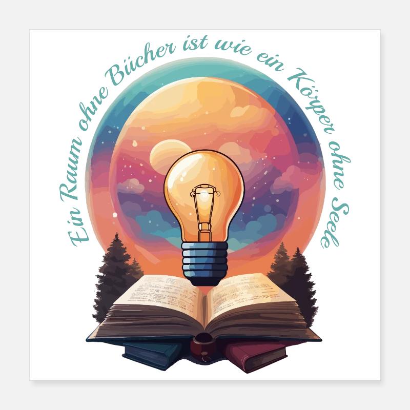 Books Nerd Poster 16" x 16" (40x40 cm)
