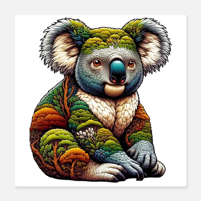 Koala Poster 40x40 cm