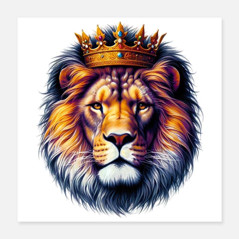 Löwe Poster 40x40 cm