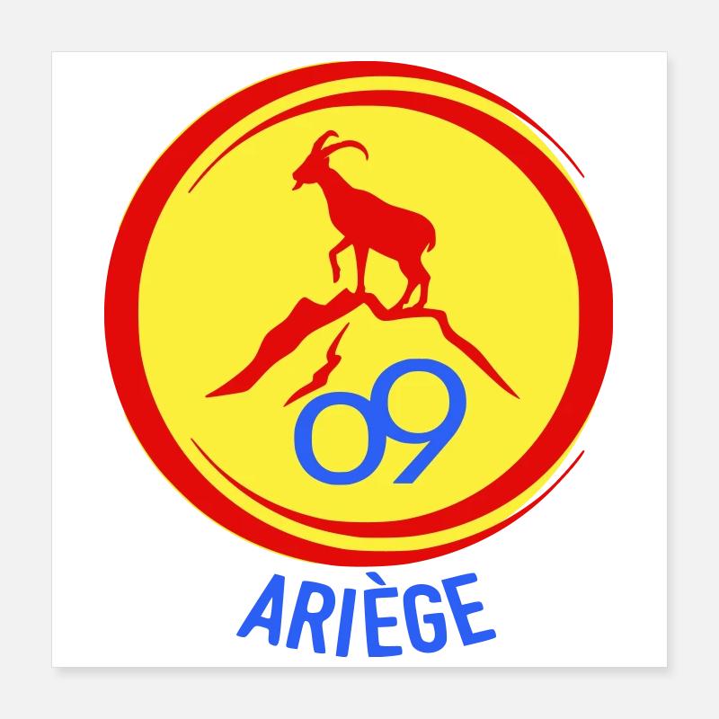 Alpensteinbock Ariège 09 Poster 40x40 cm