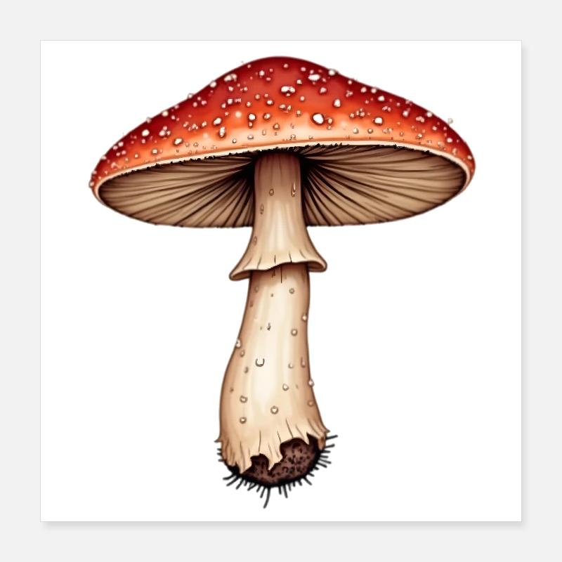 fly agaric Poster 16" x 16" (40x40 cm)