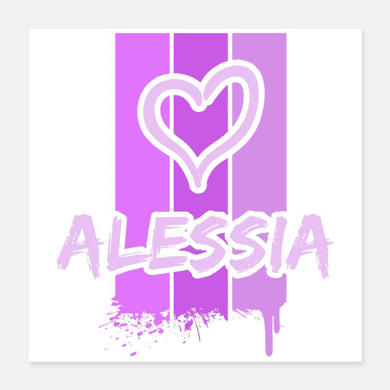 Idée cadeau : Alessia Poster 40 x 40 cm