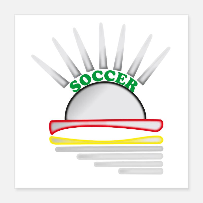Fußball Logo Poster 40x40 cm