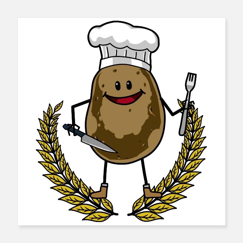 Patate cuisine cuisine restaurant Poster 40 x 40 cm