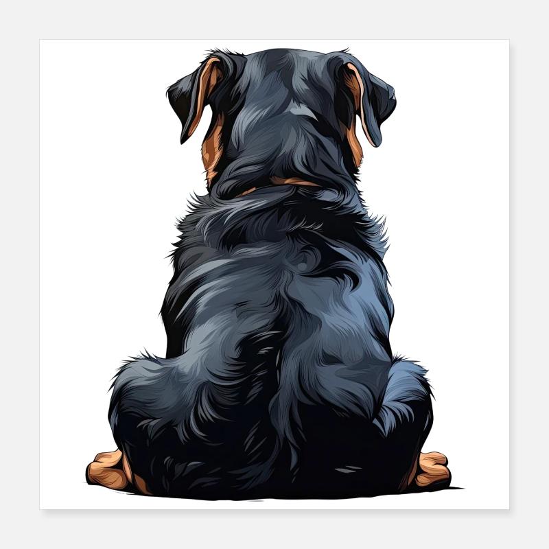 Rottweiler Poster 40x40 cm
