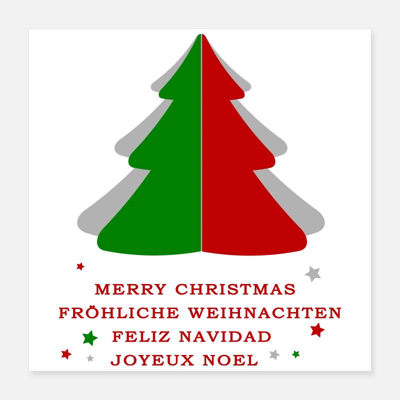 Christmas tree Poster 16" x 16" (40x40 cm)