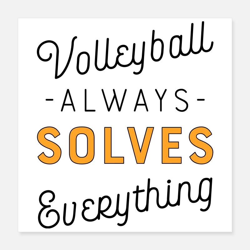 Volley-ball Poster 40 x 40 cm