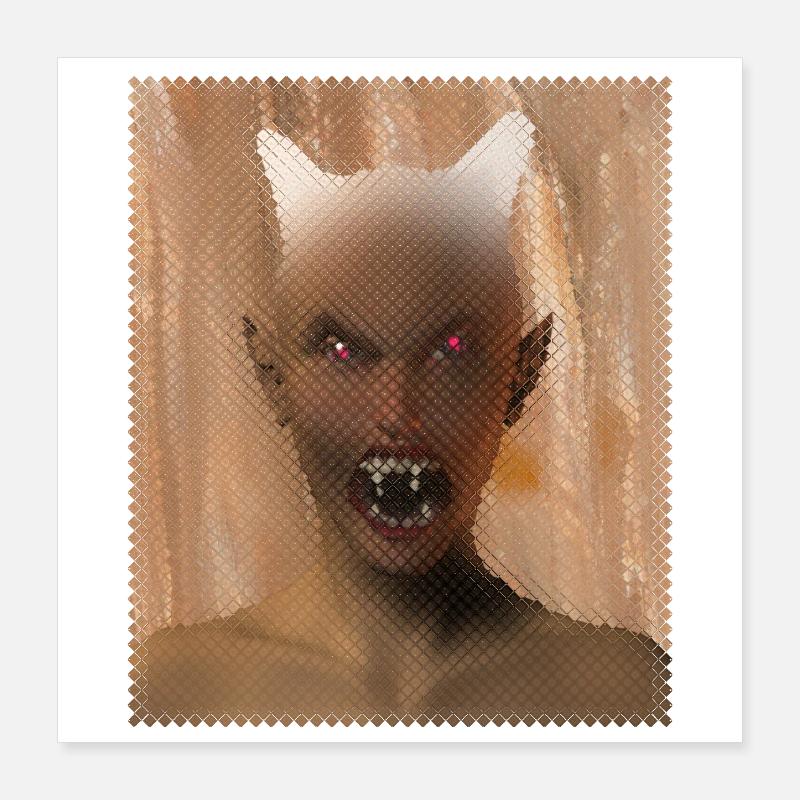 Teufelin Poster 40x40 cm