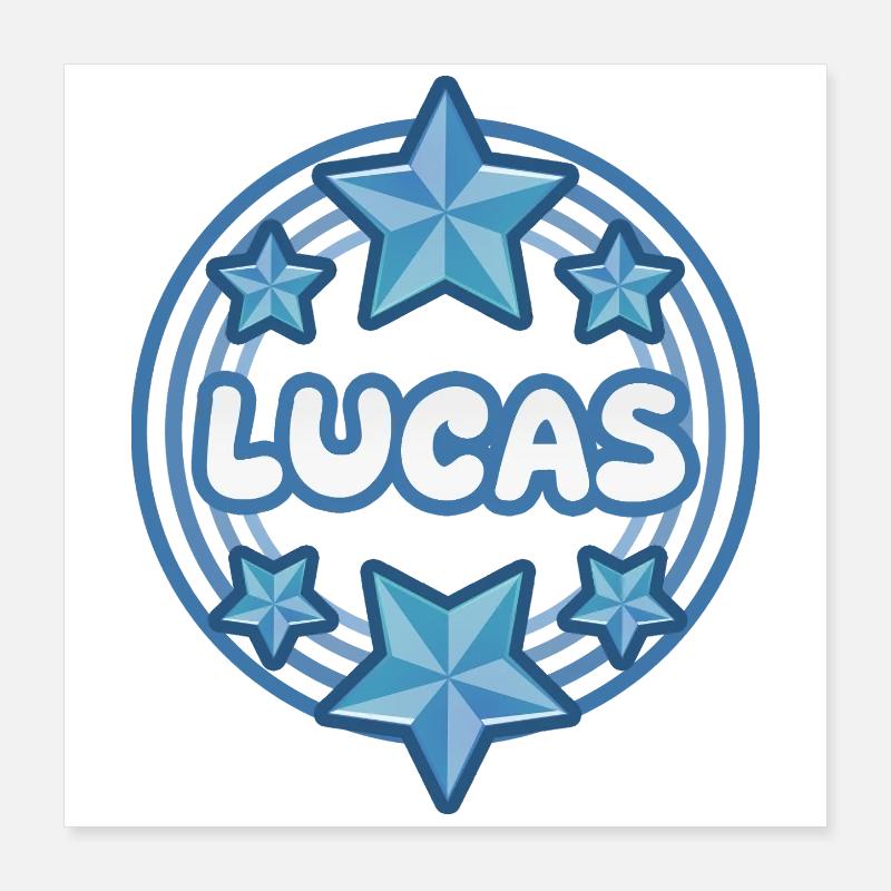 Lucas as a name Poster 16" x 16" (40x40 cm)