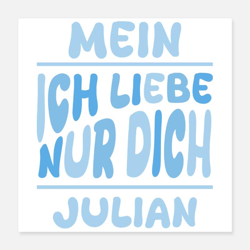 Mann Julian Poster 40x40 cm