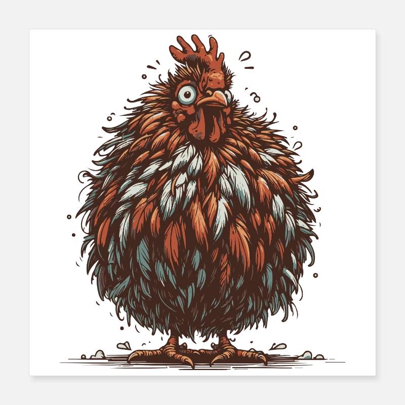 Eggsistential Crisis Poster 40x40 cm
