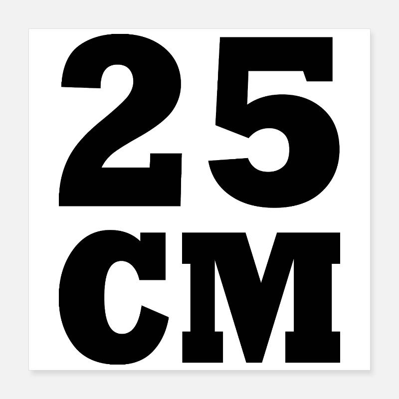 25 cm Poster 16" x 16" (40x40 cm)