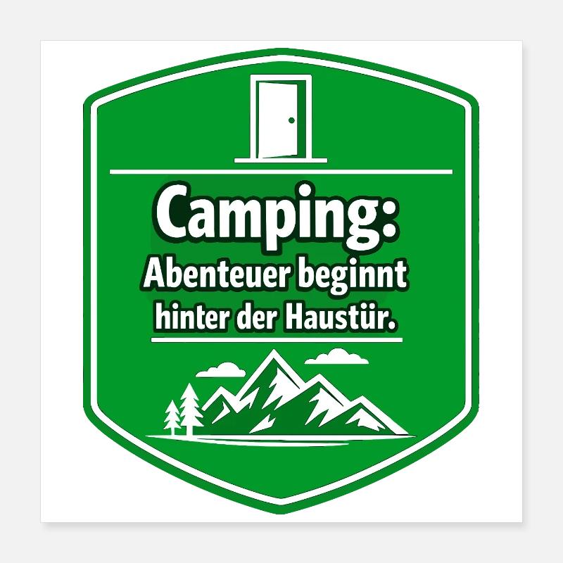 Campeur Poster 40 x 40 cm