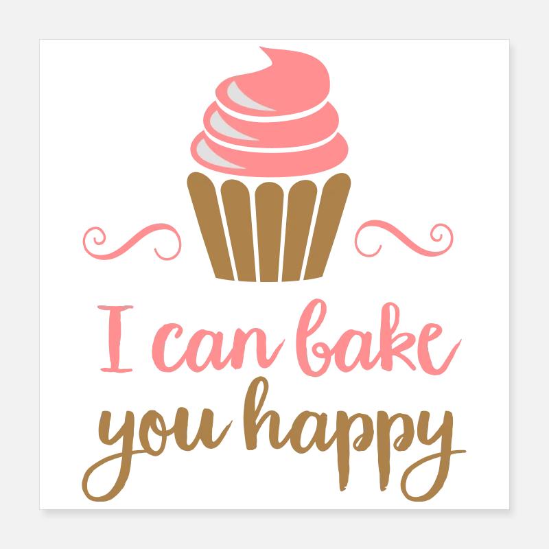 backen Poster 40x40 cm