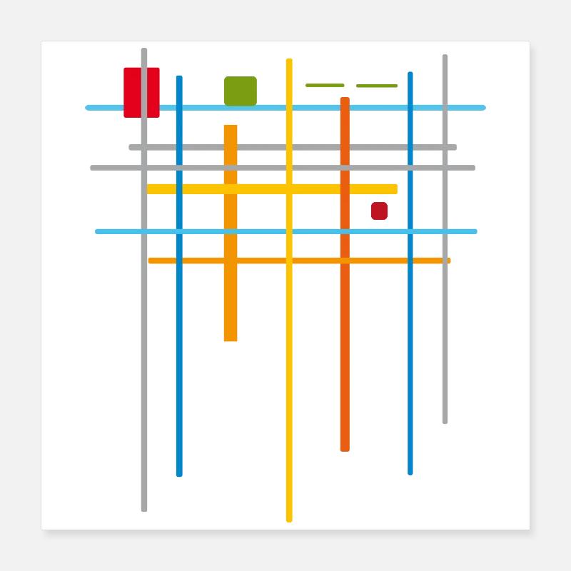 Architecture Modèle minimal 25 Poster 40 x 40 cm