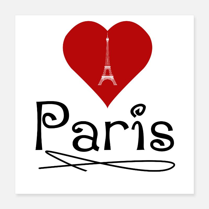 J’aime Paris Poster 40 x 40 cm