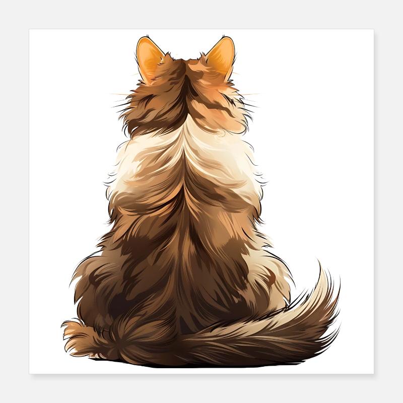 Norwegian Forest Cat Poster 16" x 16" (40x40 cm)