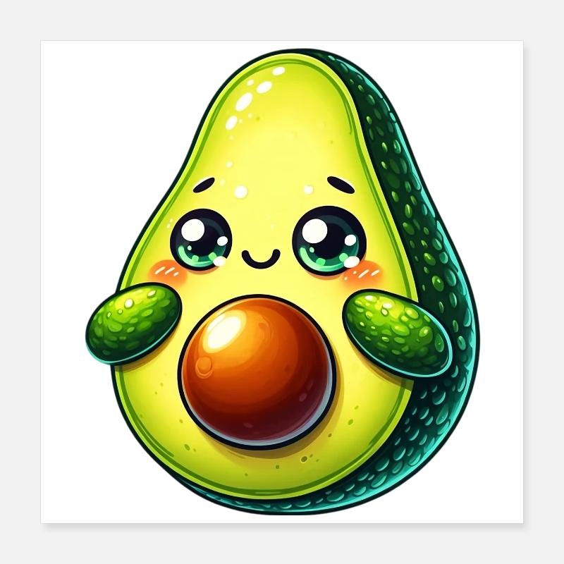 Avocado Poster 40x40 cm