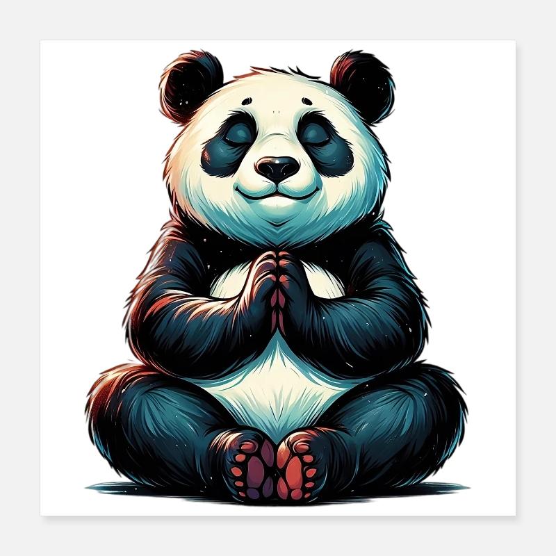 Panda Poster 40x40 cm