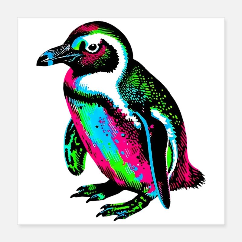 Pingouin Poster 40 x 40 cm