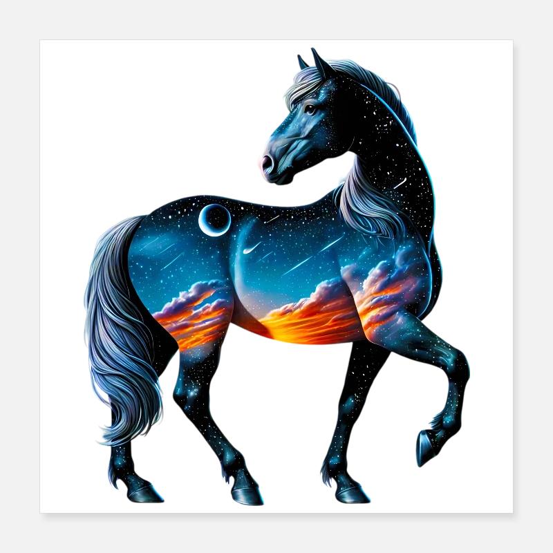 Pferd Poster 40x40 cm